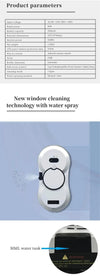 Smart Home Intelligent Window Cleaning Robot Vacuum with Auto Water Spray for Glass Windows And Floor Washing