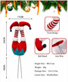 Plush Elf Leg Christmas Tree Decoration