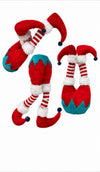 Plush Elf Leg Christmas Tree Decoration