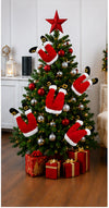 Plush Elf Leg Christmas Tree Decoration
