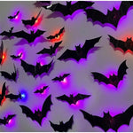 3D Haunted Bat LED Wall Decal