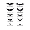 3D Haunted Bat LED Wall Decal