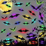 3D Haunted Bat LED Wall Decal