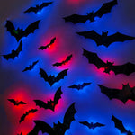 3D Haunted Bat LED Wall Decal