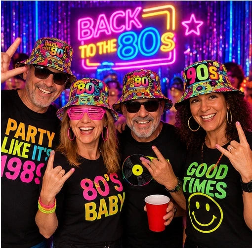 Retro 80's &amp; 90's Bucket Hat