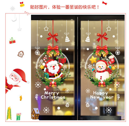 Christmas Window Stickers – Santa Claus Holiday Glass & Door Decorations