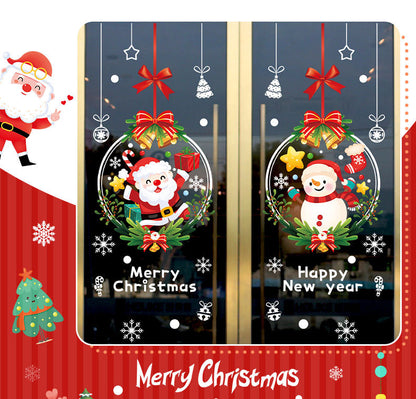 Christmas Window Stickers – Santa Claus Holiday Glass & Door Decorations