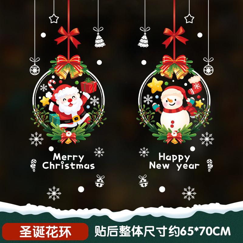 Christmas Window Stickers – Santa Claus Holiday Glass & Door Decorations