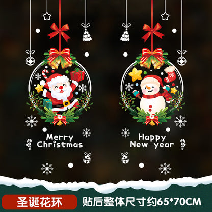 Christmas Window Stickers – Santa Claus Holiday Glass & Door Decorations